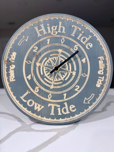 Tide clock nautical theme - clock-, 15