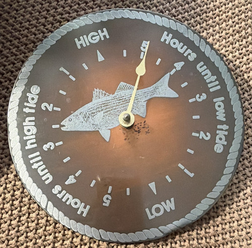 Analog round tide clock - round,
