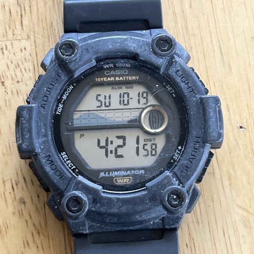 Casio 1300h moon tide - casio, ws-1300h