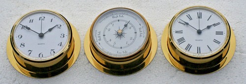 Brass ships clock - &, tide