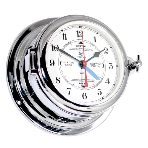 Ship clock chrome with - chrome,