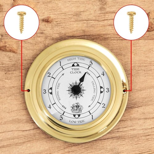 98mm brass case - brass, clock