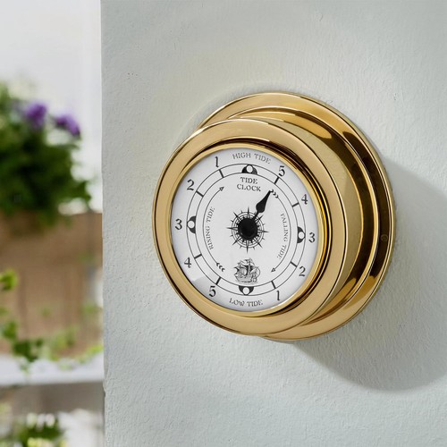 Tide clock brass shell - clock,