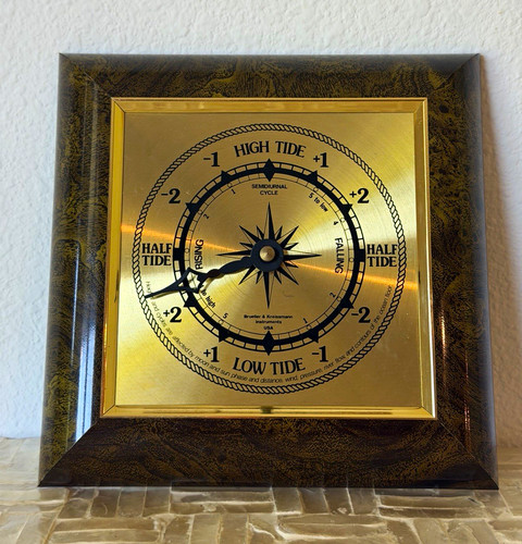 Vintage tide clock brueller - vintage, &
