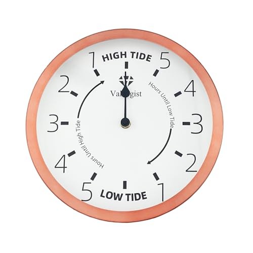 Tide clock inch purple gold - clock,
