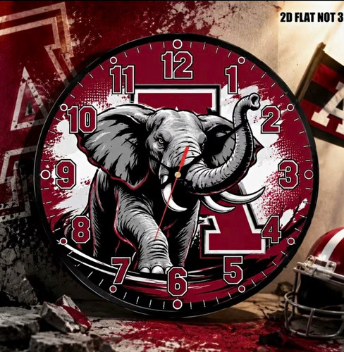 Alabama crimson tide - crimson, round