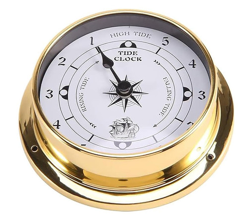 Brass nautical 5in tide - nautical,